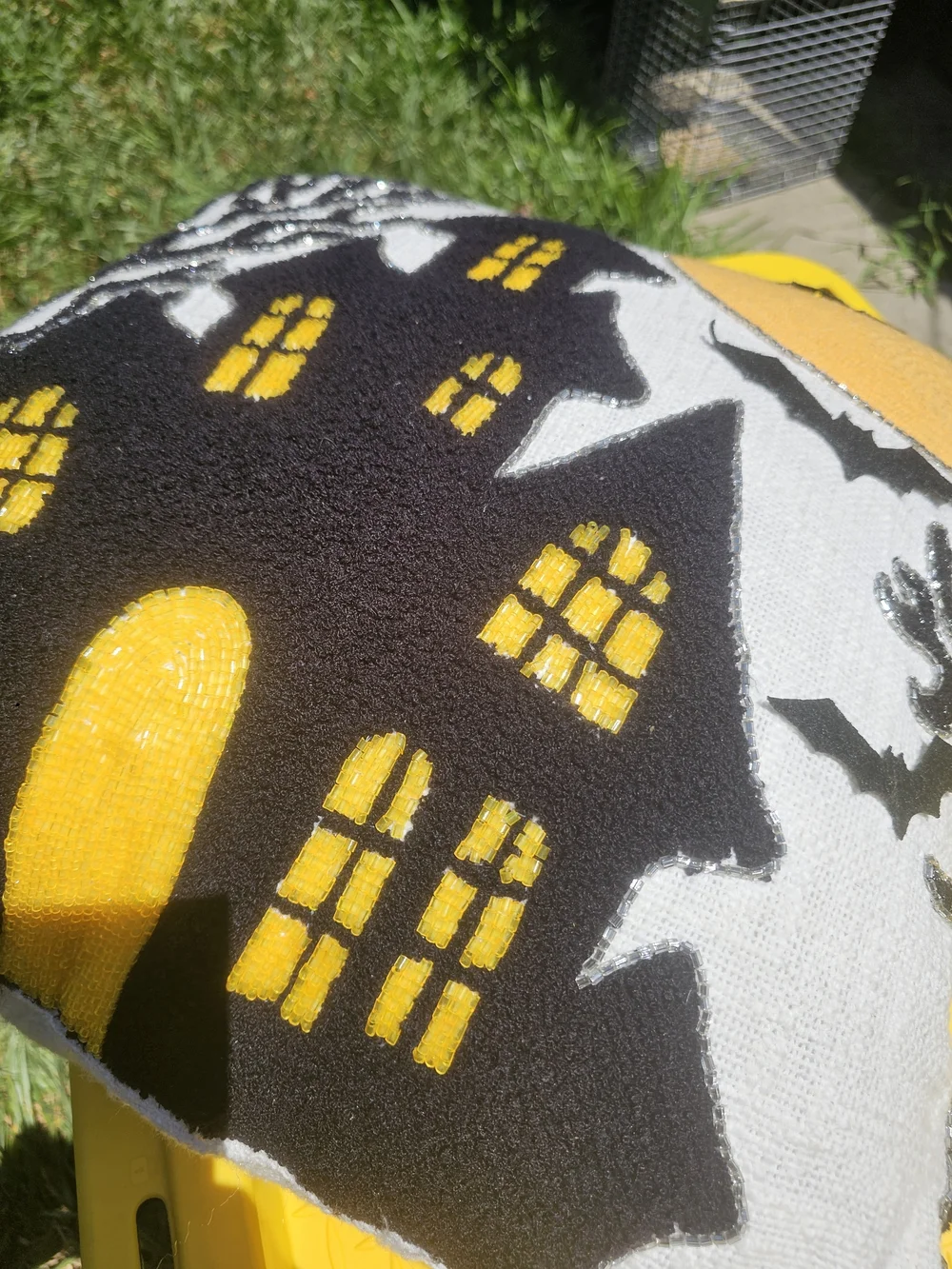 Halloween Haunted House Accent Throw Pillow